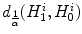 $$d_{\frac{1}{\alpha }}(H_1^i, H_0^i)$$