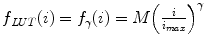 
$$ {f}_{LUT}(i)={f}_{\gamma }(i)=M{\left(\frac{i}{i_{max}}\right)}^{\gamma } $$
