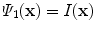 $$\varPsi _{1}({\mathbf {x}})=I({\mathbf {x}})$$