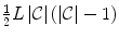 $$\frac{1}{2}L\left| \mathcal {C}\right| (\left| \mathcal {C}\right| -1)$$