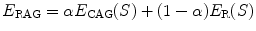 $$E_\mathrm{RAG }=\alpha E_\mathrm{CAG }(S)+(1-\alpha )E_\mathrm{R }(S)$$