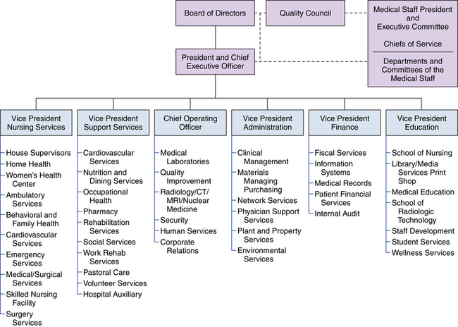 Management Staff Organization Chart