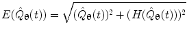 $$ E(\hat{Q}_{{\varvec{\uptheta}}} (t)) = \sqrt {(\hat{Q}_{{\varvec{\uptheta}}} (t))^{2} + (H(\hat{Q}_{{\varvec{\uptheta}}} (t)))^{2} } $$