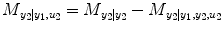 
$$ {M}_{\left.{y}_2\right|{y}_1,{u}_2}={M}_{\left.{y}_2\right|{y}_2}-{M}_{\left.y{}_2\right|{y}_1,{y}_2,{u}_2} $$
