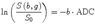 
$$ \ln \left(\frac{S\left(b,g\right)}{S_0}\right)=-b\cdot \mathrm{ADC} $$
