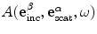 
$$A( \mathbf{e}_{\text{inc}}^{\beta },\mathbf{e}_{\text{scat}}^{\alpha },\omega)$$
