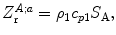 
$$Z_{\text{r}}^{A;a}={{\rho }_{1}}{{c}_{p1}}{{S}_{\text{A}}},$$
