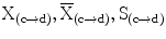 
$$ {\mathrm{X}}_{\left(\mathrm{c}\to \mathrm{d}\right)},{\overline{\mathrm{X}}}_{\left(\mathrm{c}\to \mathrm{d}\right)},{\mathrm{S}}_{\left(\mathrm{c}\to \mathrm{d}\right)} $$
