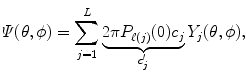 
$$\displaystyle{ Y _{j} = \left \{\begin{array}{ll} \sqrt{2}\,\mathrm{Re}\left (Y _{\ell}^{\vert m\vert }\right ),&\mathrm{if}\ \,m < 0 \\ Y _{\ell}^{m}, &\mathrm{if}\ \,m = 0 \\ \sqrt{2}\,\mathrm{Im}(Y _{\ell}^{m}), &\mathrm{if}\ \,m > 0.\\ \end{array} \right. }$$
” src=”/wp-content/uploads/2016/09/A151032_1_En_25_Chapter_Equ2.gif”></DIV></DIV><br />
<DIV class=EquationNumber>(2)</DIV></DIV>where Re(<SPAN class=EmphasisTypeItalic>Y</SPAN> <SUB><SPAN class=EmphasisTypeItalic>ℓ</SPAN> </SUB><SUP><SPAN class=EmphasisTypeItalic>m</SPAN> </SUP>) and Im(<SPAN class=EmphasisTypeItalic>Y</SPAN> <SUB><SPAN class=EmphasisTypeItalic>ℓ</SPAN> </SUB><SUP><SPAN class=EmphasisTypeItalic>m</SPAN> </SUP>) represent the real and imaginary parts of <SPAN class=EmphasisTypeItalic>Y</SPAN> <SUB><SPAN class=EmphasisTypeItalic>ℓ</SPAN> </SUB><SUP><SPAN class=EmphasisTypeItalic>m</SPAN> </SUP>respectively. The basis is designed to be symmetric, real and orthonormal. It is then possible to obtain an analytical diffusion ODF estimate,<SPAN class=EmphasisTypeItalic>Ψ</SPAN>, with<br />
<DIV id=Equ3 class=Equation><br />
<DIV class=EquationContent><br />
<DIV class=MediaObject><IMG alt=