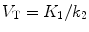 
$$ {V}_{\mathrm{T}}={K}_1/{k}_2 $$
