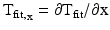 
$$ {{\mathrm{T}}_{\mathrm{fit},}}_{\mathrm{x}}=\partial {\mathrm{T}}_{\mathrm{fit}}/\partial \mathrm{x} $$
