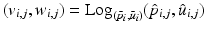 $$(v_{i,j}, w_{i,j}) = {{\mathrm{Log}}}_{(\bar{p}_i, \bar{u}_i)} (\hat{p}_{i,j}, \hat{u}_{i,j})$$