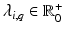 $$\lambda _{i,q} \in {\mathbb {R}^+_0}$$