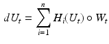 $$\begin{aligned} dU_t=\sum _{i=1}^nH_i(U_t)\circ W_t \end{aligned}$$