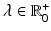 $$\lambda \in {\mathbb {R}}^+_0$$