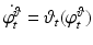 $$\dot{\varphi _{t}^{\vartheta }} = \vartheta _t(\varphi ^{\vartheta }_{t})$$