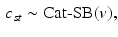 $$\begin{aligned} c_{st} \sim \text {Cat-SB}(v), \end{aligned}$$