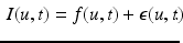 $$\begin{aligned} I(u,t) = f(u,t) + \epsilon (u,t)\!\!\!. \end{aligned}$$