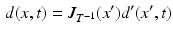 $$\begin{aligned} d(x,t) = J_{T^{-1}}(x') d'(x',t) \end{aligned}$$