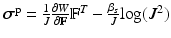 $$\varvec{\sigma }^{\text {p}}= \frac{1}{J} \frac{\partial W}{\partial \mathbb {F}} \mathbb {F}^T - \frac{\beta _s}{J}\mathrm{log}(J^2)$$