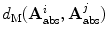 $$d_{\mathrm {M}}(\mathbf{A }_\mathrm{abs }^{i},\mathbf{A }_\mathrm{abs }^{j})$$