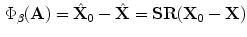 $$\begin{aligned} \Phi _\beta (\mathbf{A}) = \hat{\mathbf{X}}_{0} - \hat{\mathbf{X}} = \mathbf{SR}(\mathbf{X}_0-\mathbf{X}) \end{aligned}$$