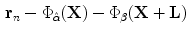 $$\begin{aligned} \mathbf{r}_n - \Phi _{\hat{\alpha }}(\mathbf{X}) - \Phi _\beta ({\mathbf{X+L}}) \end{aligned}$$