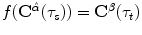 $$f(\mathbf{C}^{\hat{\alpha }}(\tau _s)) = \mathbf{C}^\beta (\tau _t)$$