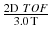 
$$ \frac{2\mathrm{D}\ TOF}{3.0\kern0.1em \mathrm{T}} $$
